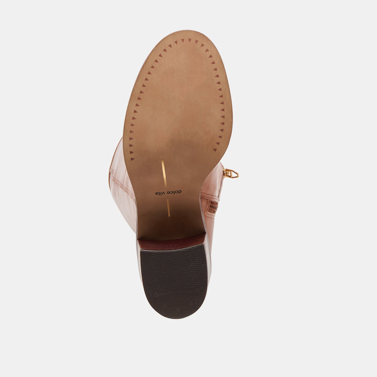Dolce Vita Lucyle Tan Leather Wide Calf Boots