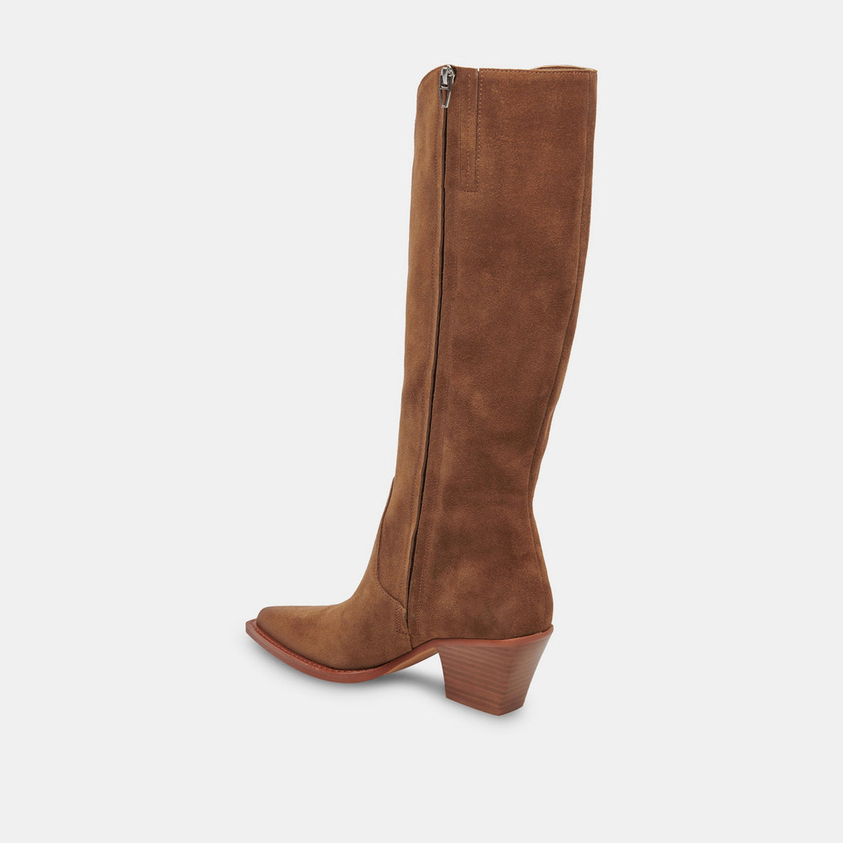 Dolce Vita RAJ Wide Calf Boots Brown Suede
