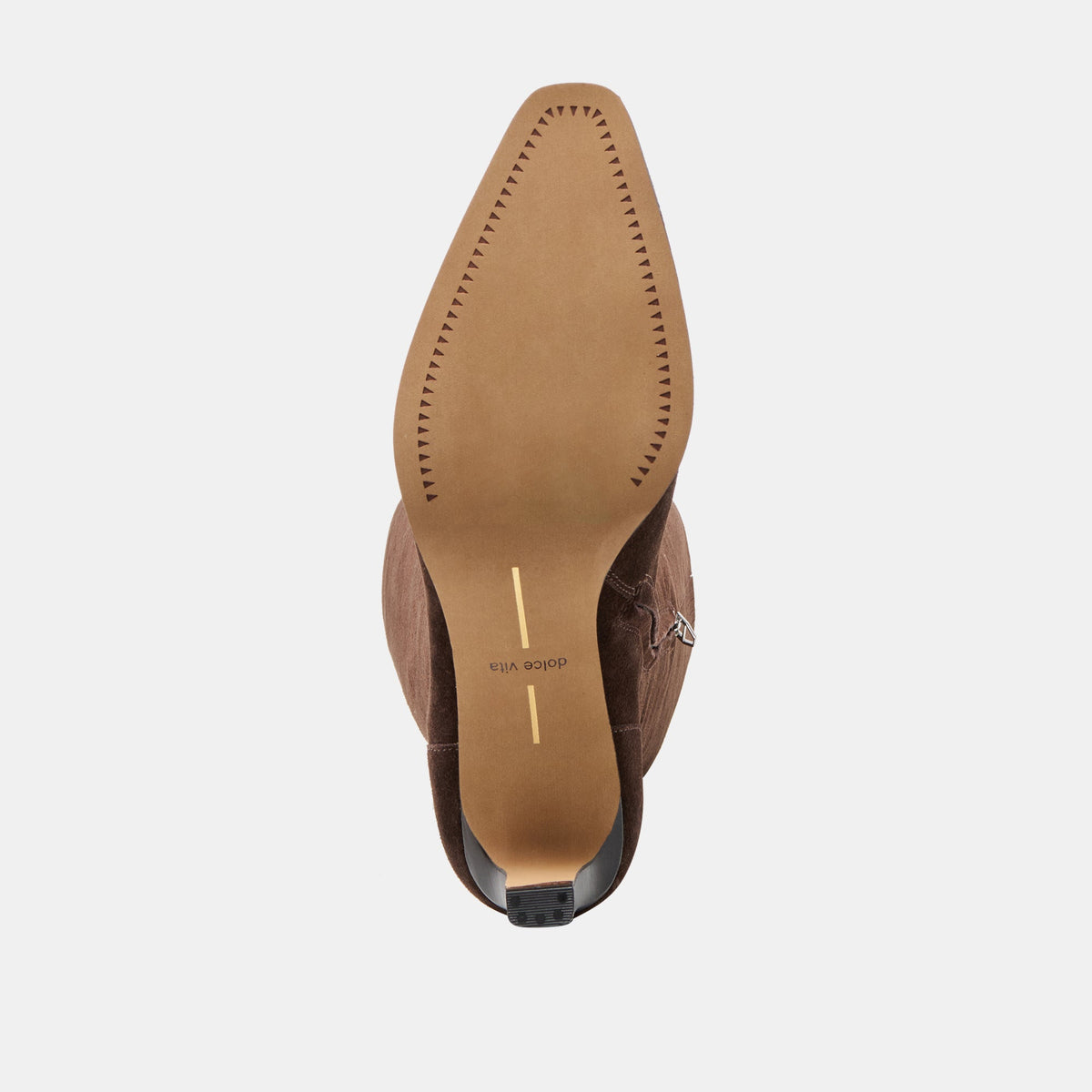 Dolce Vita Emmi Dk Brown Suede Wide Calf Boots