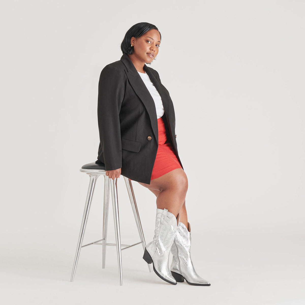 Dolce Vita Ryland Extra Wide Calf Silver Boots