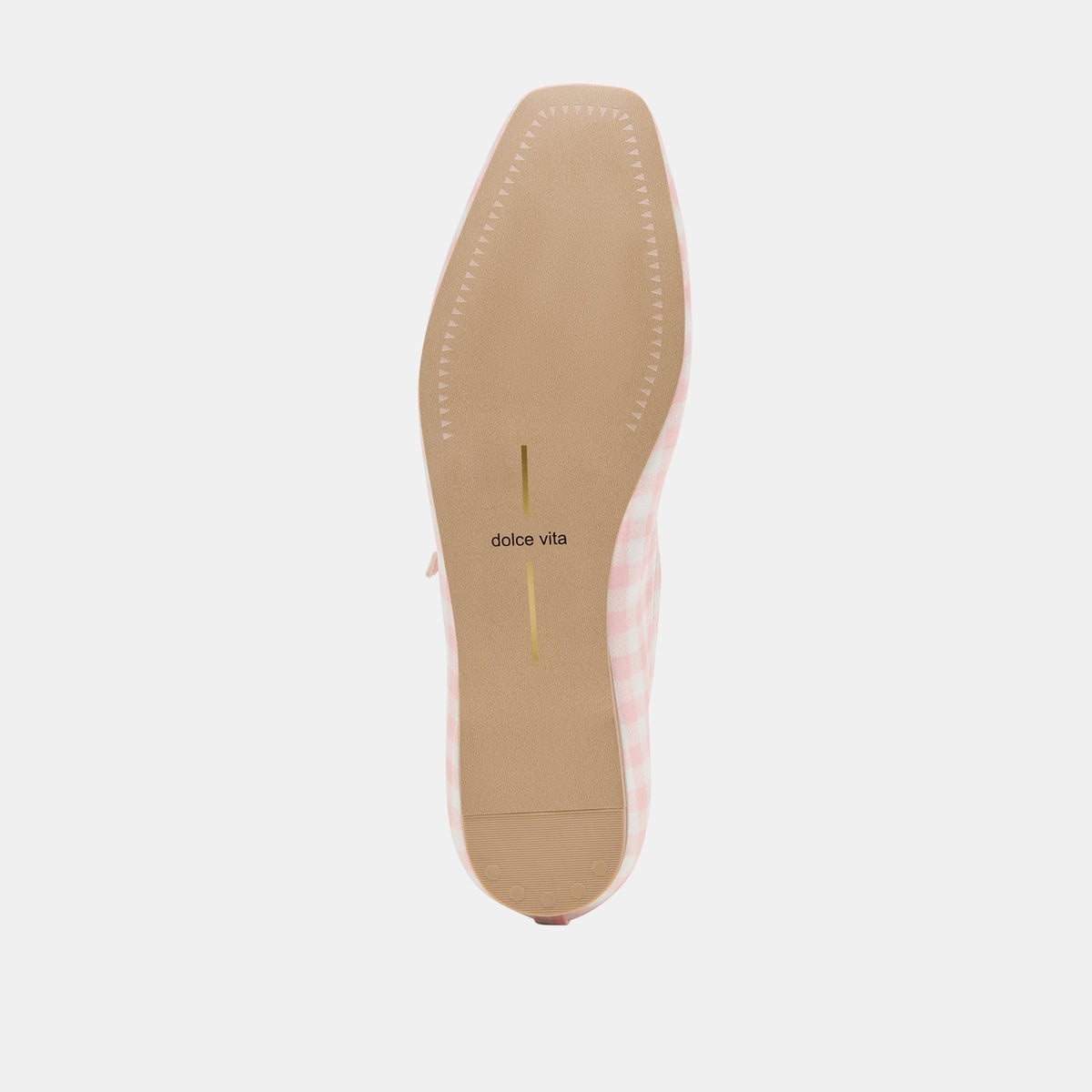 Dolce Vita Reyes X Byrdie Golf Pink Plaid Gingham Wide Ballet Flats