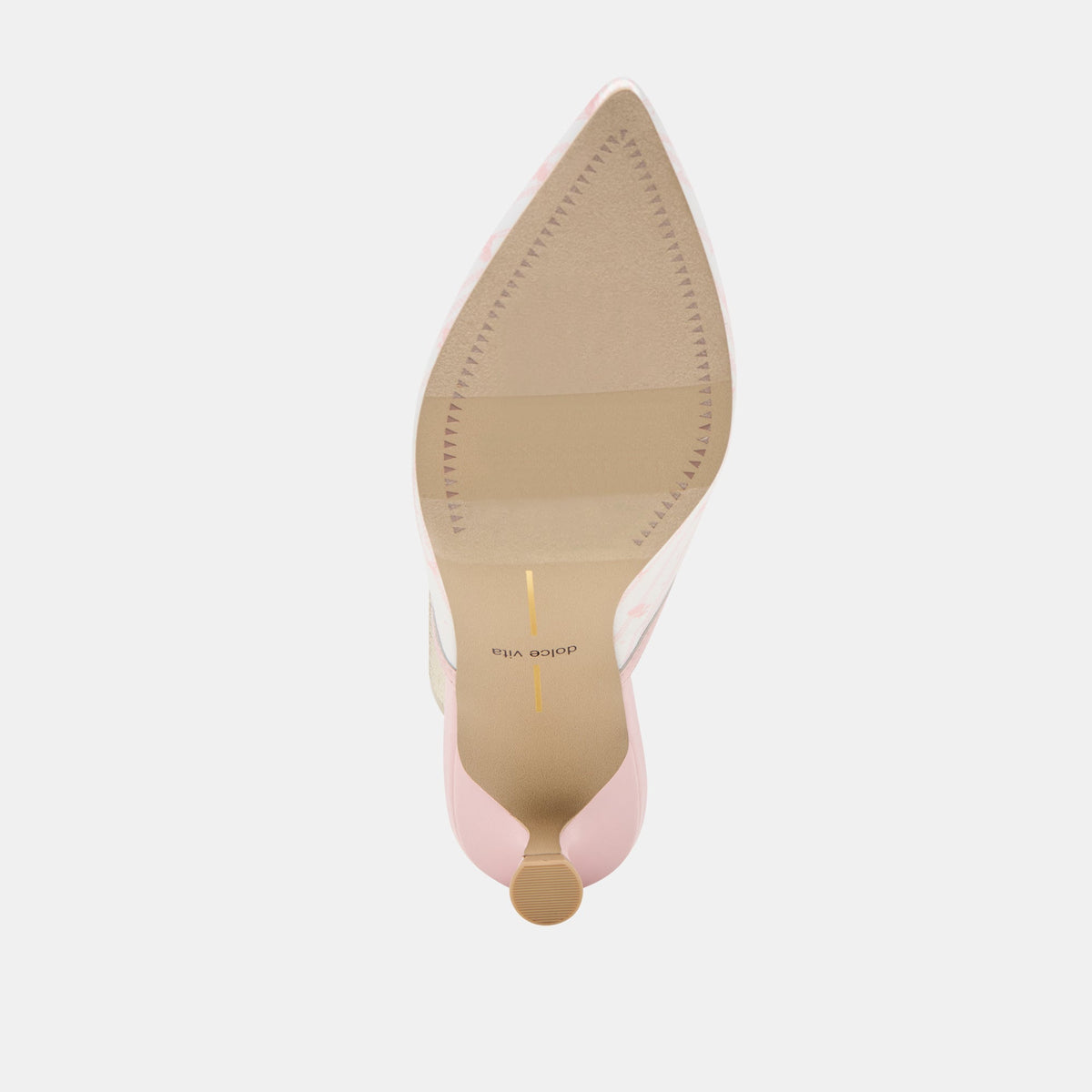 Dolce Vita Cleo X Byrdie Golf Pink Floral Satin Wide Heels