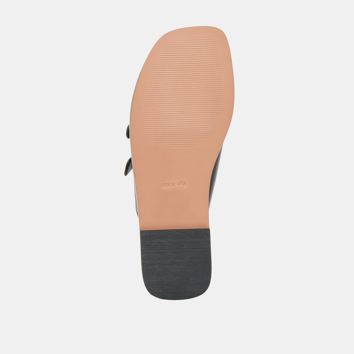 Dolce Vita Fin Black Leather Sandals