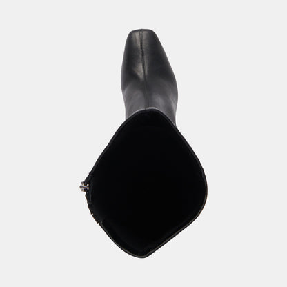 Dolce Vita Gyra Wide Calf Black Leather Boots