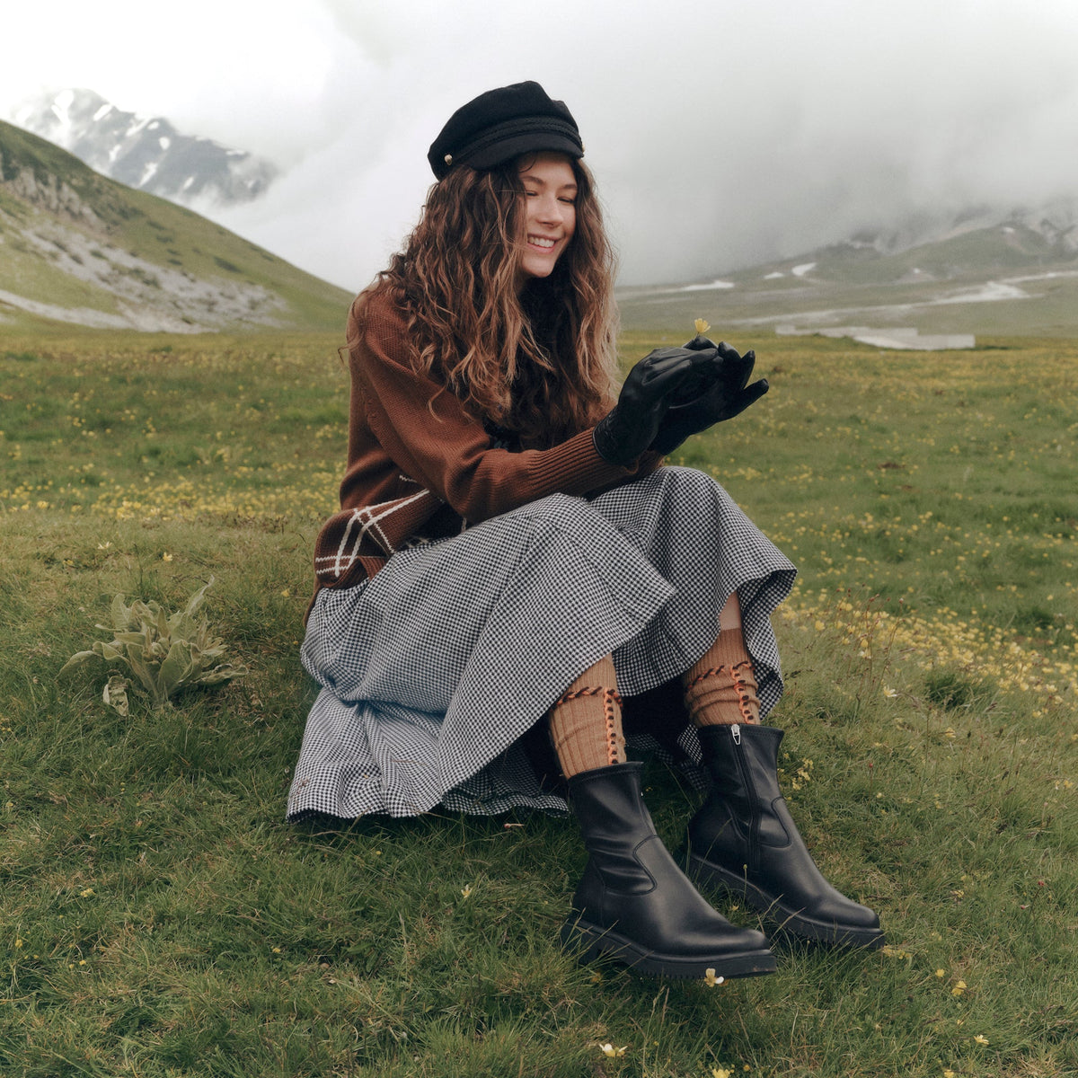 Dolce Vita Simaya H2O Waterproof Black Leather Boots