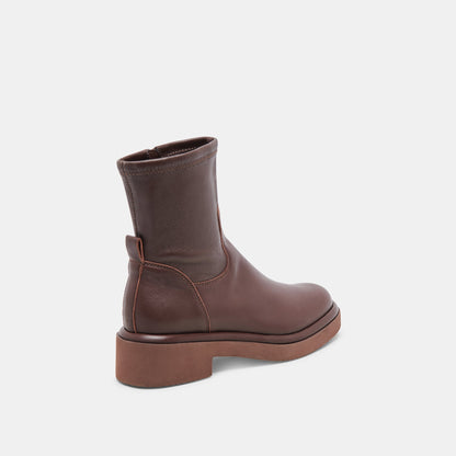 Dolce Vita Simaya H2O Waterproof Mahogany Leather Boots