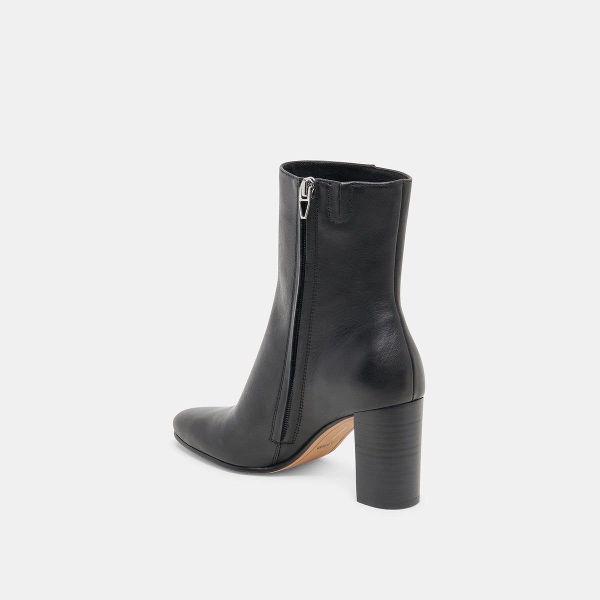 Dolce Vita Suzy Wide Black Leather Booties