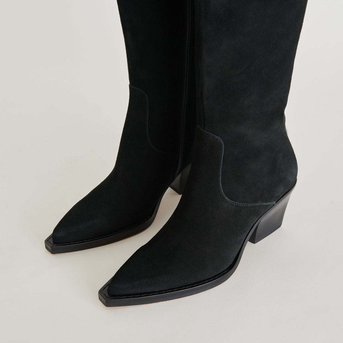 Dolce Vita Raj Extra Wide Calf Onyx Suede Boots