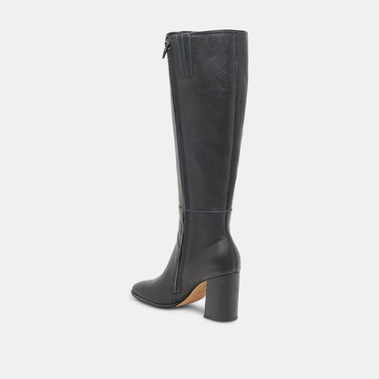 Dolce Vita FYNN Wide Calf Boots Onyx Leather