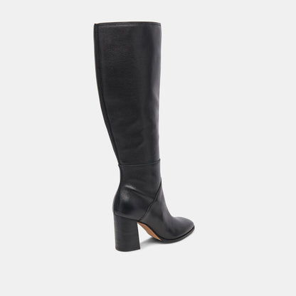 Dolce Vita FYNN Wide Calf Boots Onyx Leather