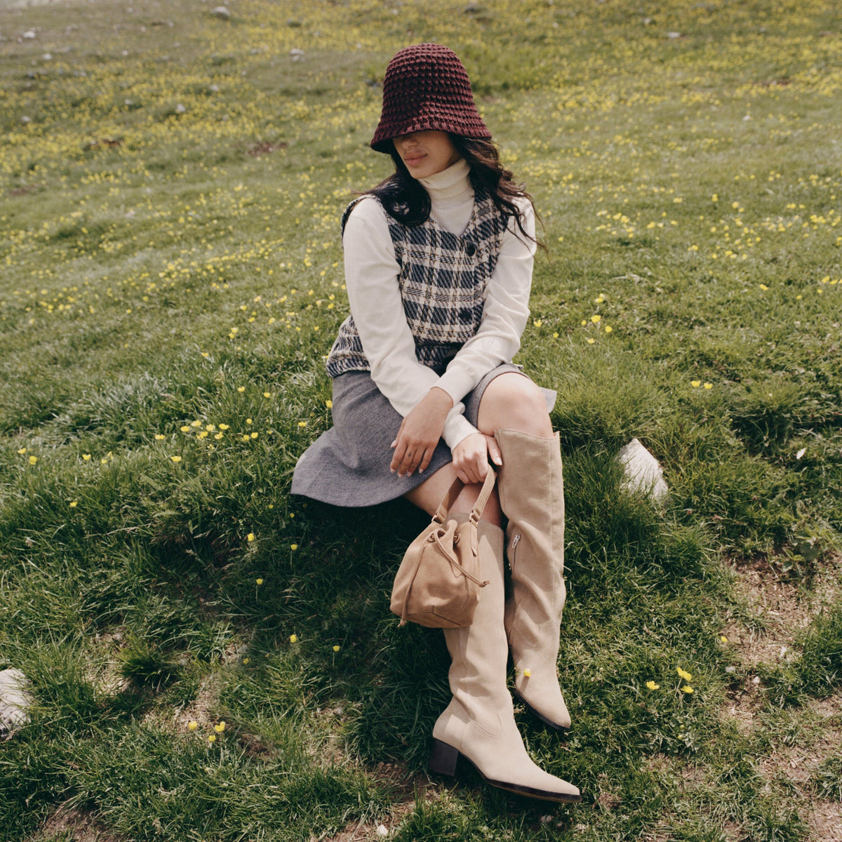Dolce Vita Virona H2O Waterproof Dk Taupe Suede Boots