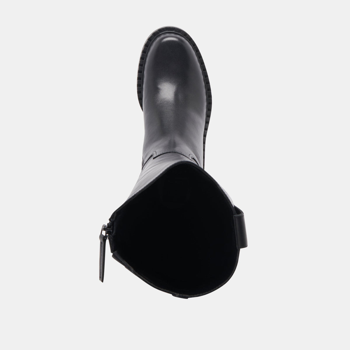 Dolce Vita Glory H2O Waterproof Black Leather Wide Calf Boots