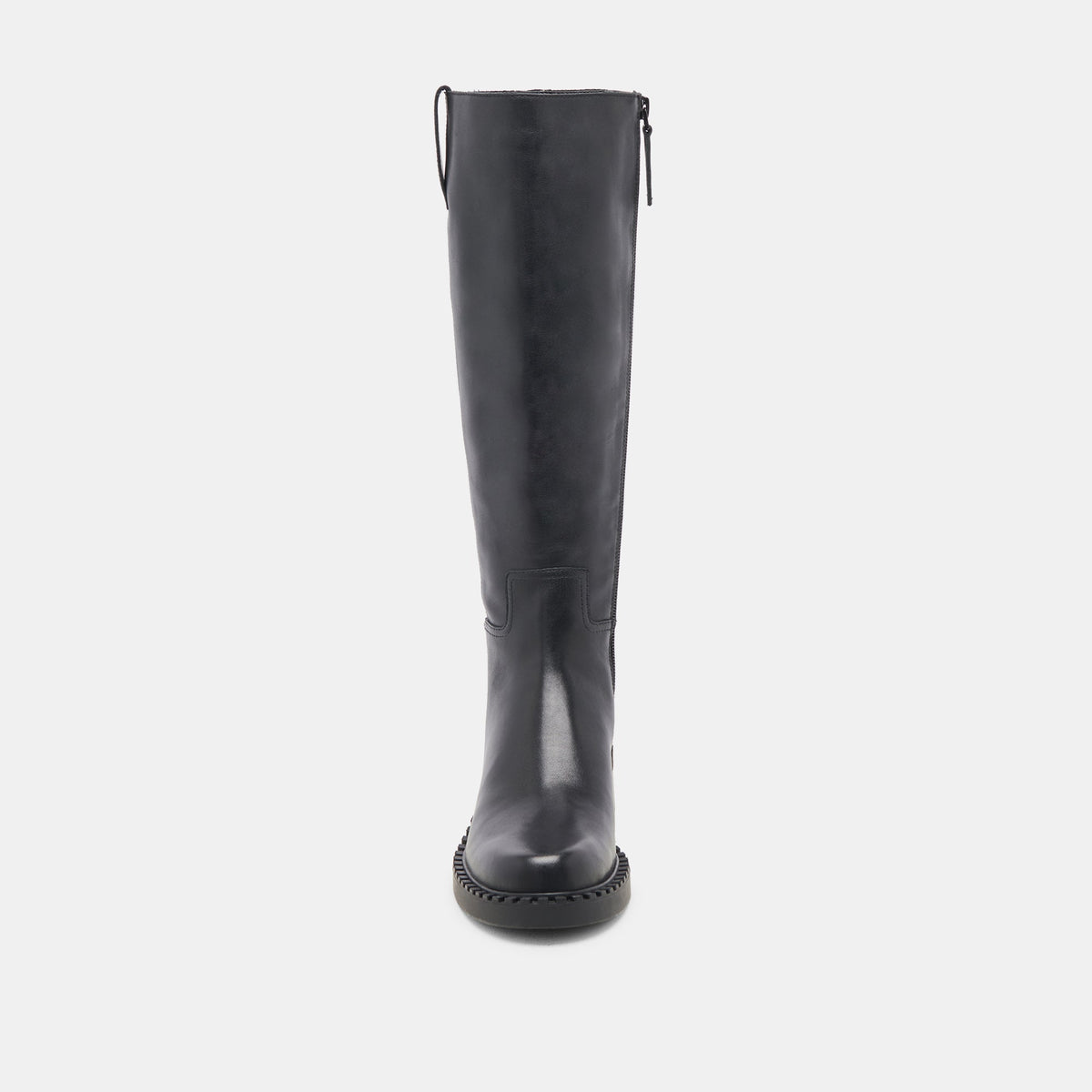 Dolce Vita Glory H2O Waterproof Black Leather Wide Calf Boots