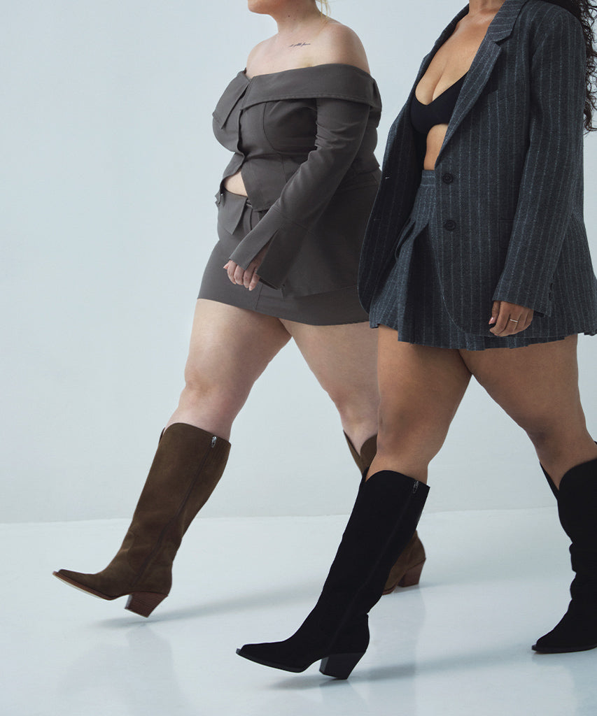 Dolce Vita Raj Extra Wide Calf Brown Suede Boots