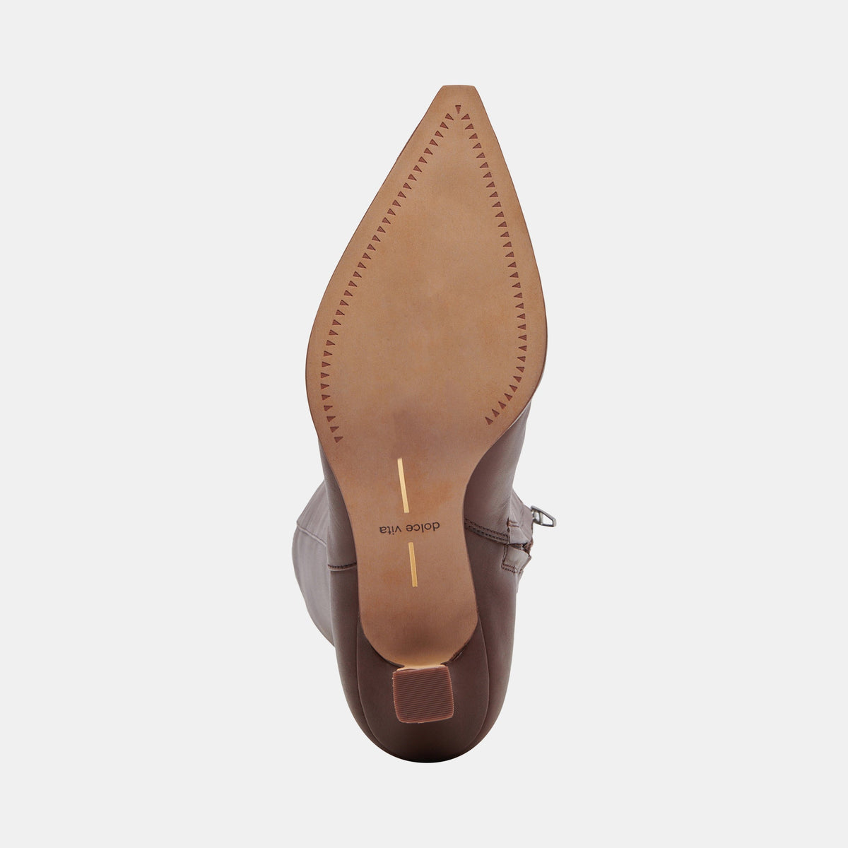 Dolce Vita Auggie Chocolate Leather Narrow Calf Boots