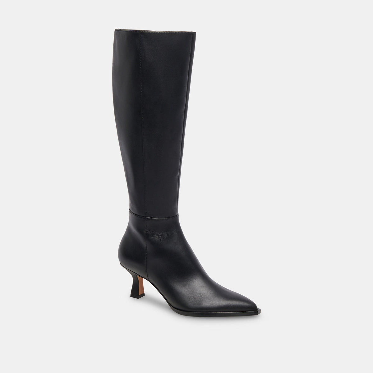 Dolce Vita Auggie Black Leather Narrow Calf Boots
