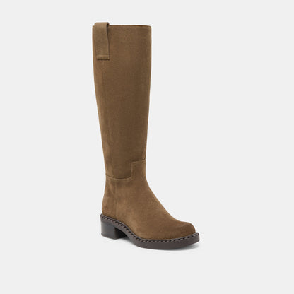 Dolce Vita Glory H2O Waterproof Olive Suede Boots
