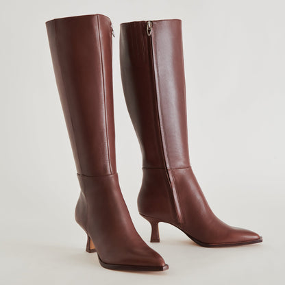 Dolce Vita Auggie Extra Wide Calf Chocolate Boots