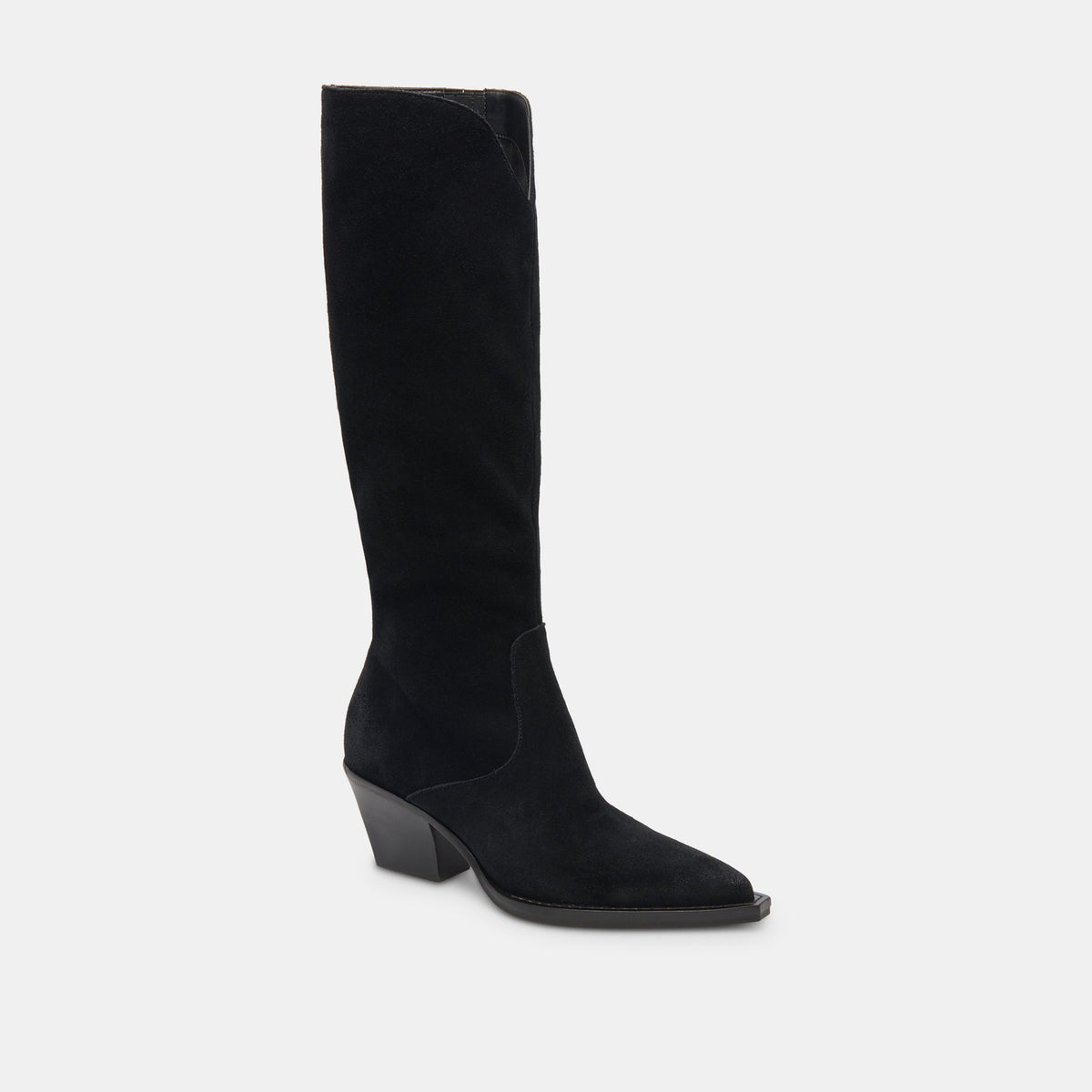 Dolce Vita RAJ Wide Calf Boots Onyx Suede