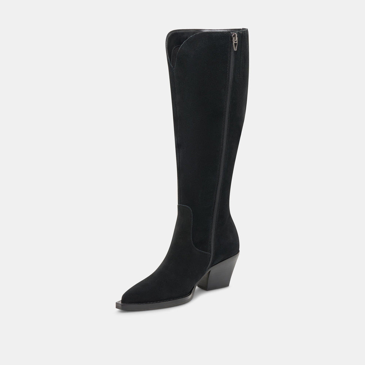Dolce Vita RAJ Wide Calf Boots Onyx Suede