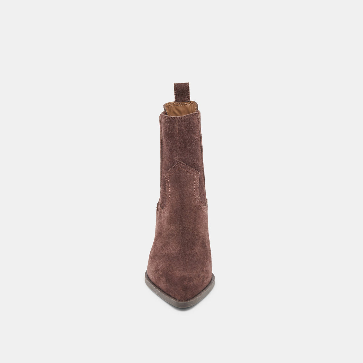 Dolce Vita Slim Mahogany Suede Booties