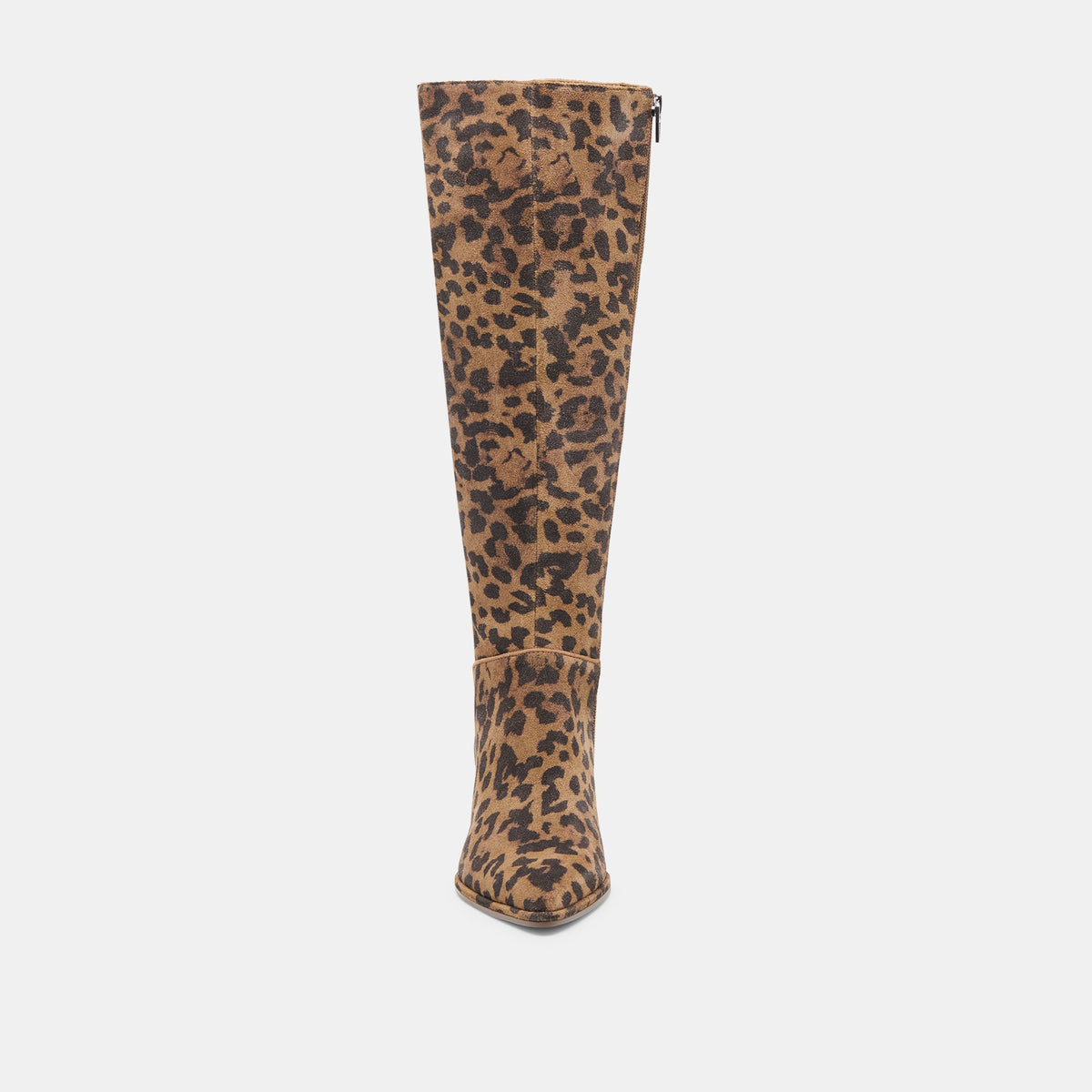 Dolce Vita Aldy Brown Leopard Printed Suede Boots