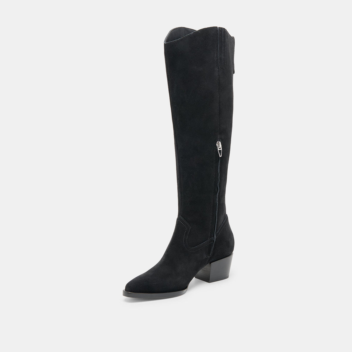 Dolce Vita Virona H2O Waterproof Onyx Suede Wide Calf Boots