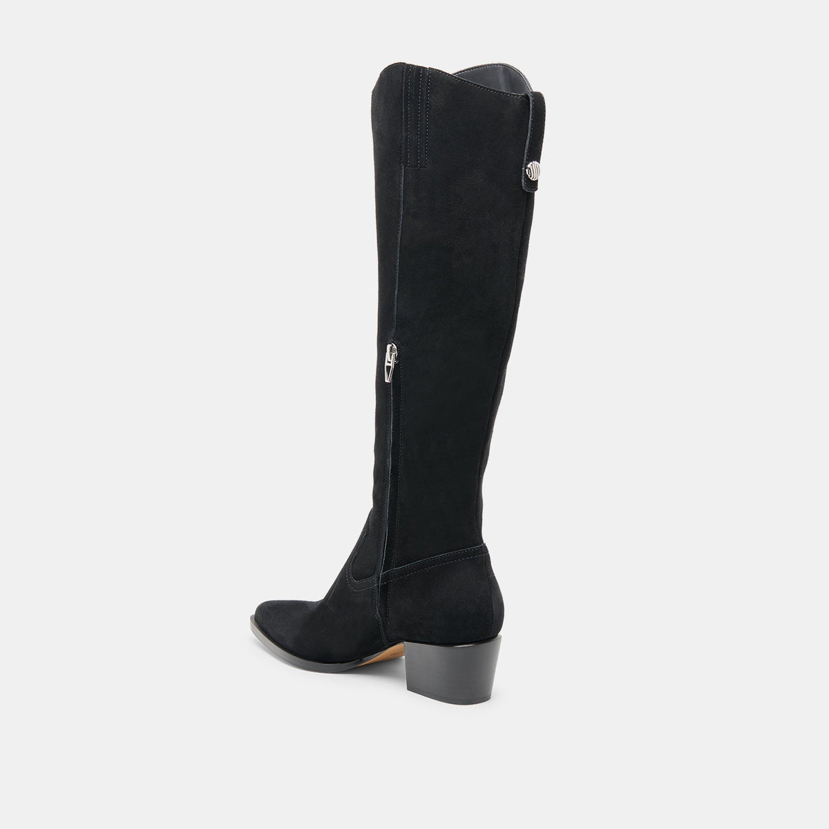 Dolce Vita Virona H2O Waterproof Onyx Suede Wide Calf Boots