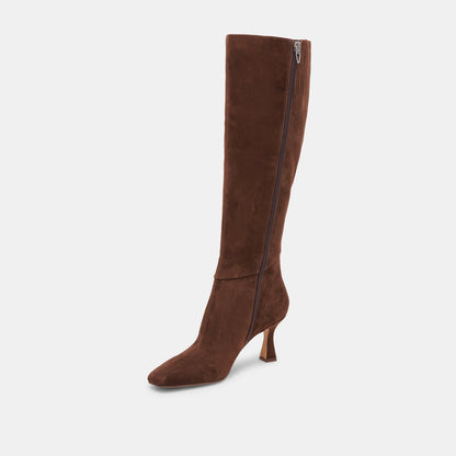 Dolce Vita GYRA WIDE CALF BOOTS DK BROWN SUEDE
