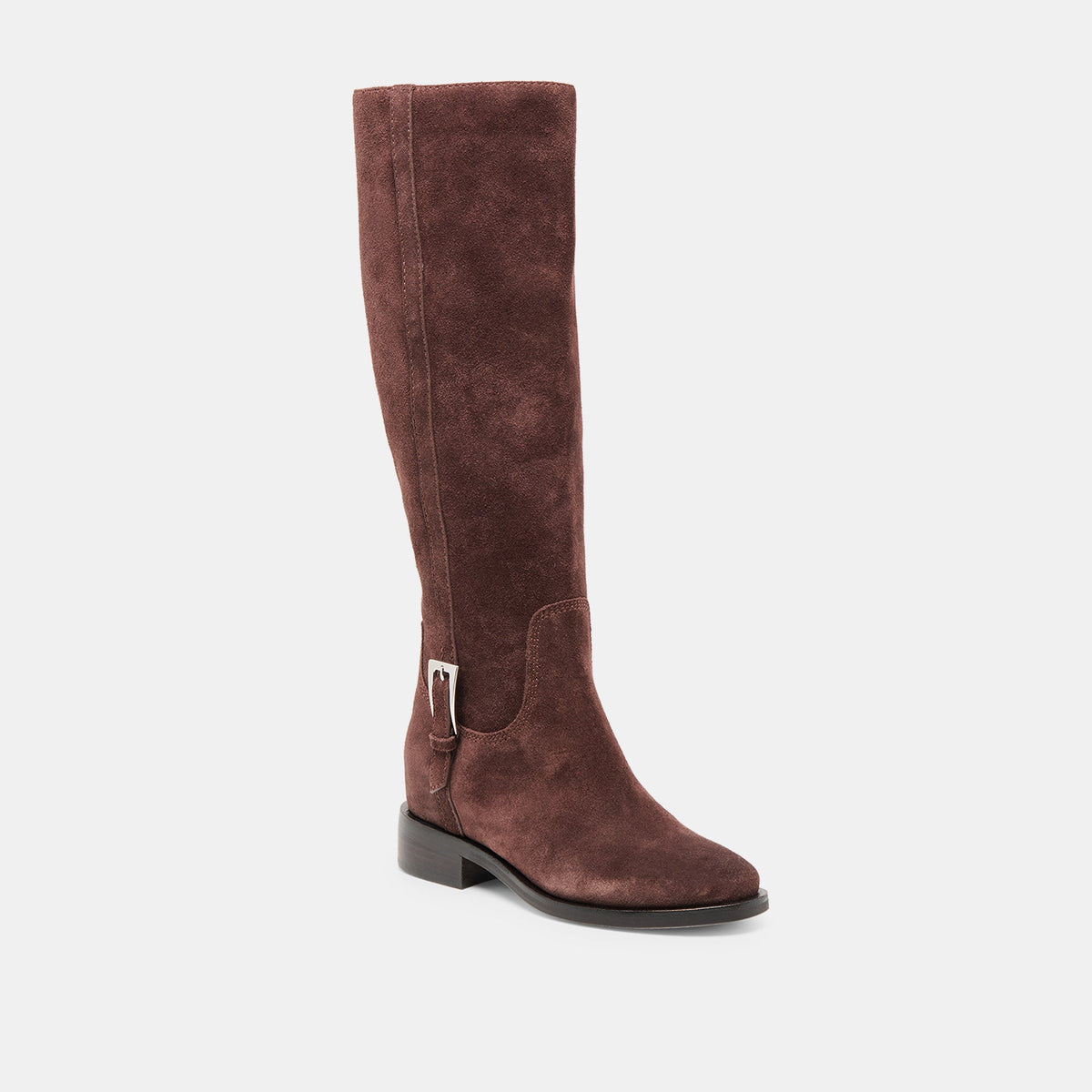 Dolce Vita Kilian H2O Waterproof Mahogany Suede Wide Calf Boots