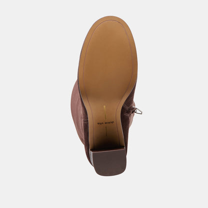 Dolce Vita Hudsin Wide Calf Mahogany Suede Boots