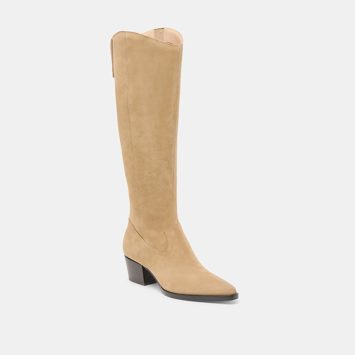 Dolce Vita Virona H2O Waterproof Dk Taupe Suede Wide Calf Boots