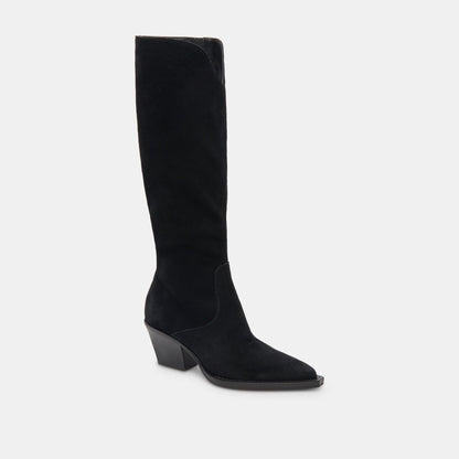 Dolce Vita Raj Boots in Onyx Suede