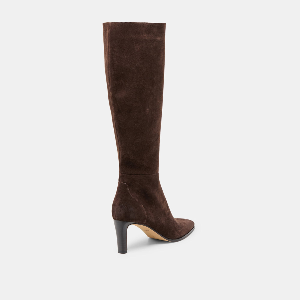 Dolce Vita Emmi Dk Brown Suede Wide Calf Boots