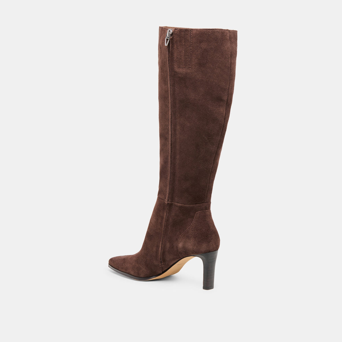 Dolce Vita Emmi Dk Brown Suede Wide Calf Boots