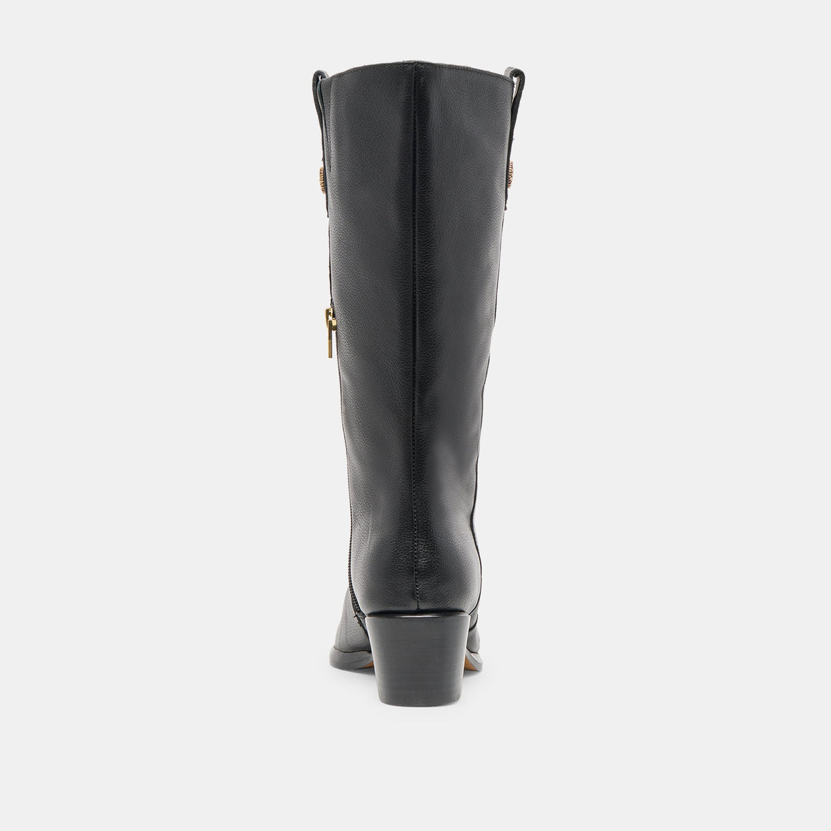 Dolce Vita Vern Black Leather Wide Calf Boots