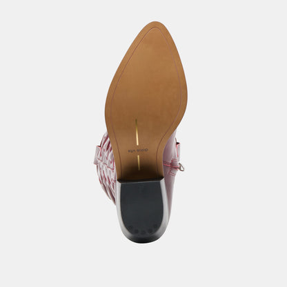 Dolce Vita Mirla Oxblood Leather Extra Wide Calf Boots