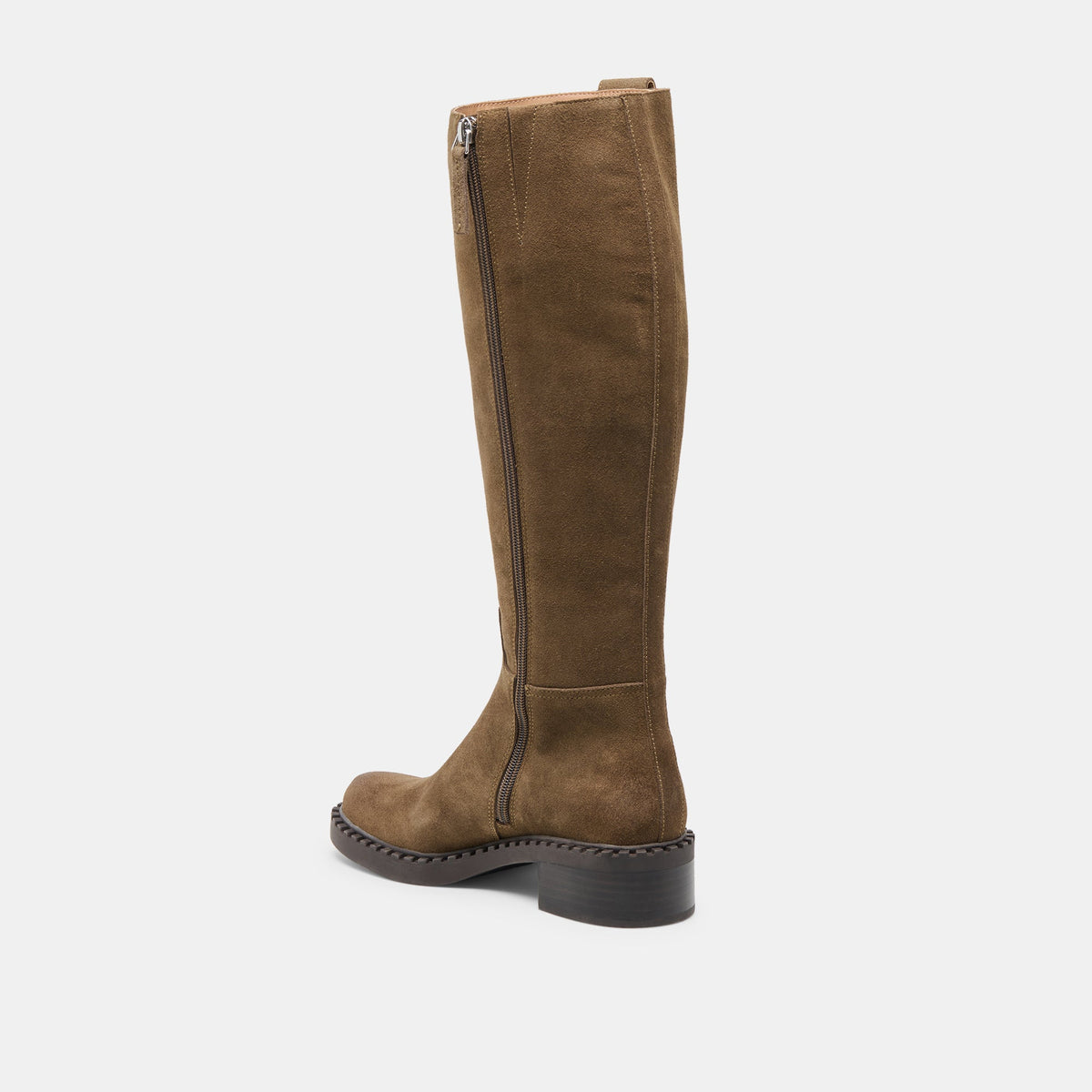 Dolce Vita Glory H2O Waterproof Olive Suede Wide Calf Boots