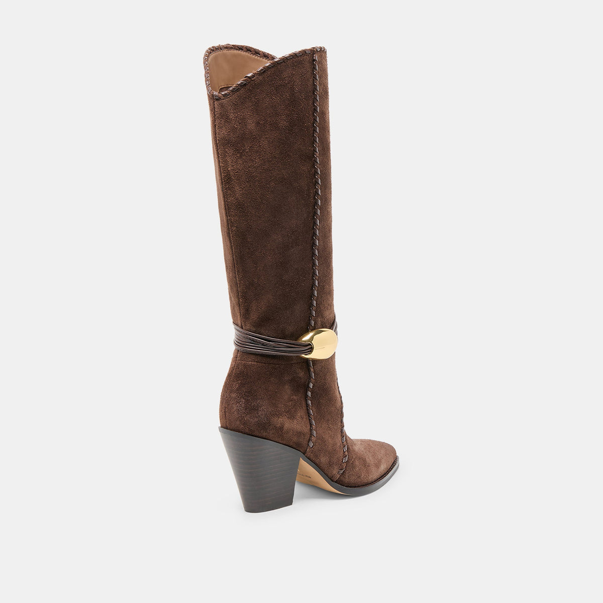 Dolce Vita Jody Dk Brown Suede Wide Calf Boots