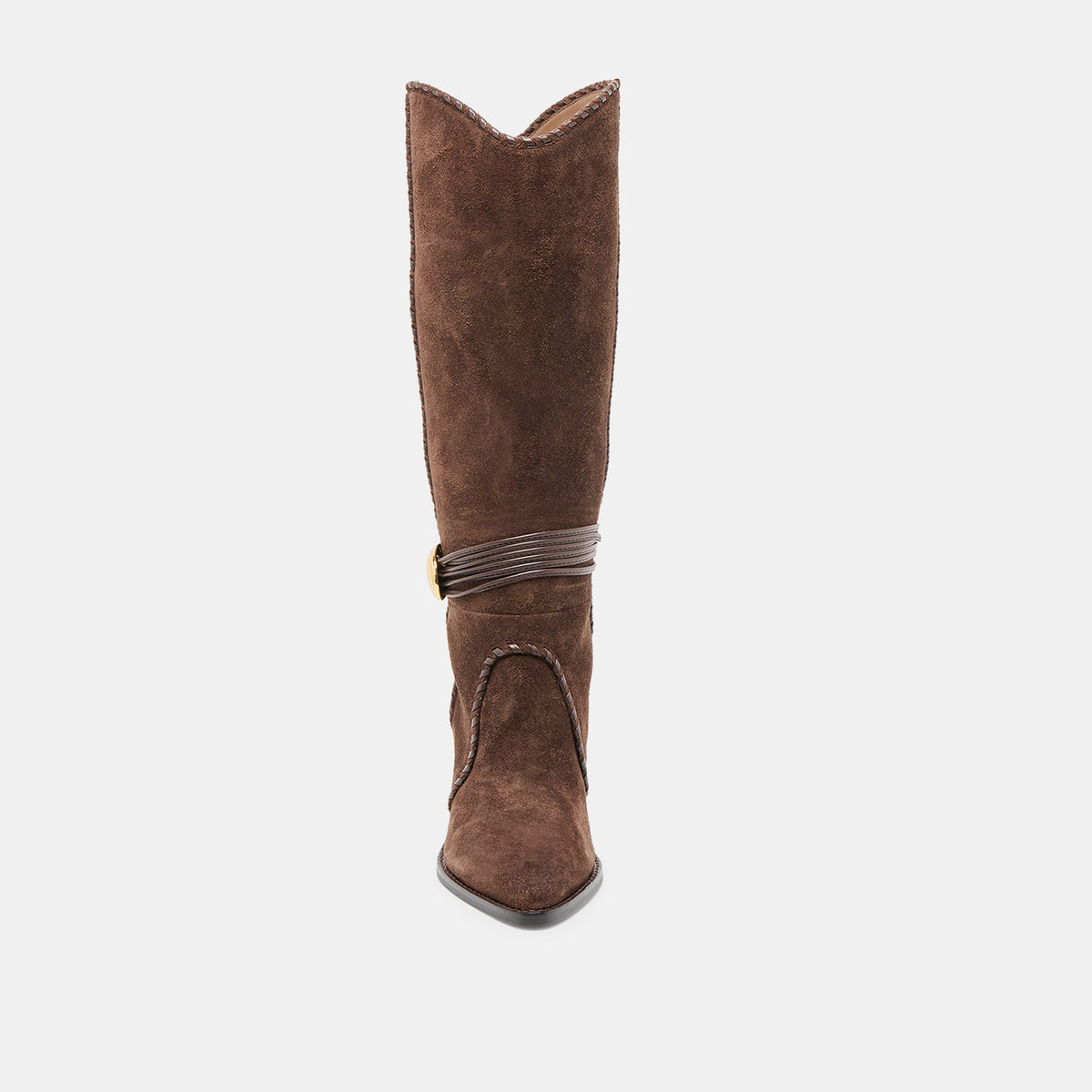 Dolce Vita Jody Dk Brown Suede Wide Calf Boots