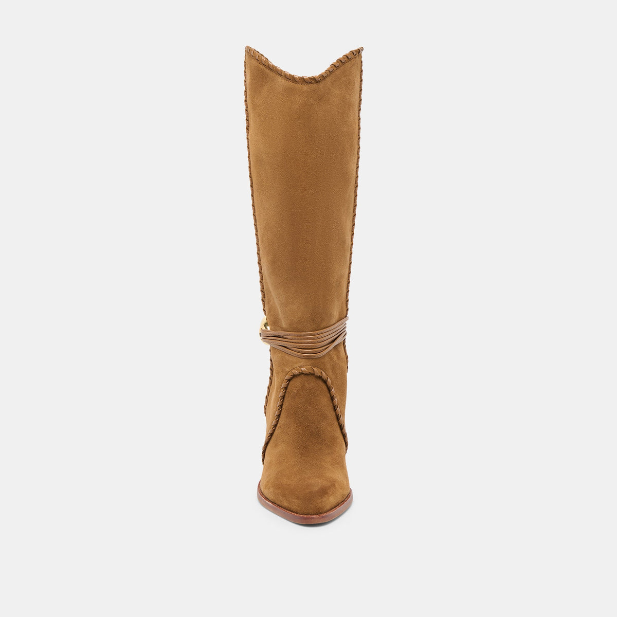 Dolce Vita Jody Lt Brown Suede Wide Calf Boots