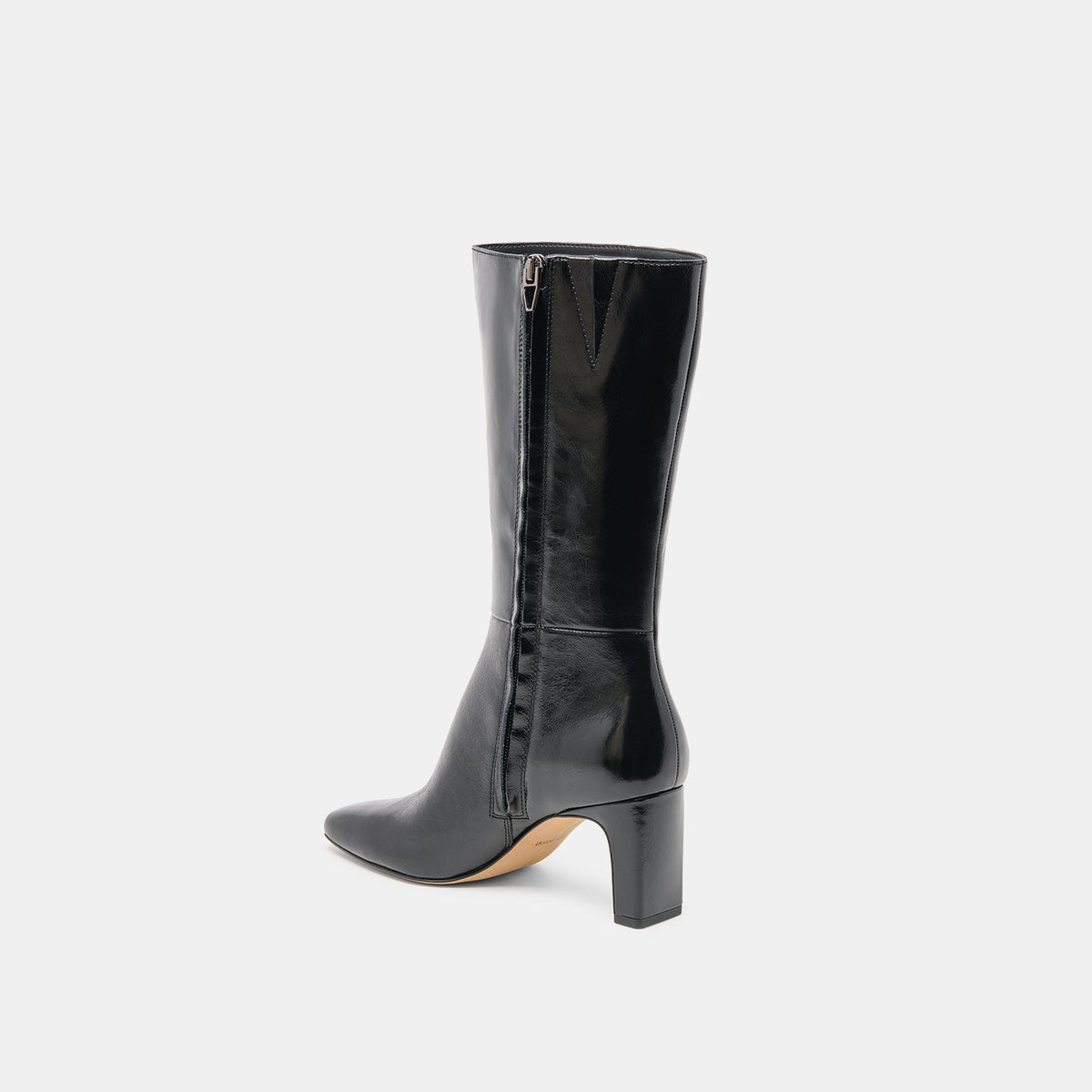 Dolce Vita Riggs Wide Calf Black Leather Boots