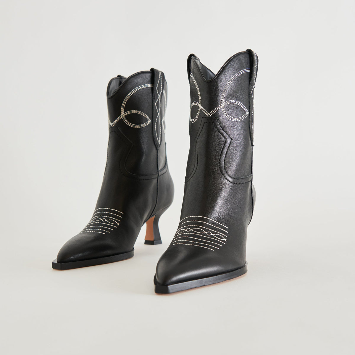 Dolce Vita ANGEL BOOTIES BLACK WHITE LEATHER