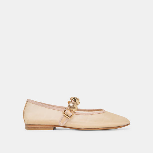 Dolce Vita Relan French Vanilla Mesh Ballet Flats