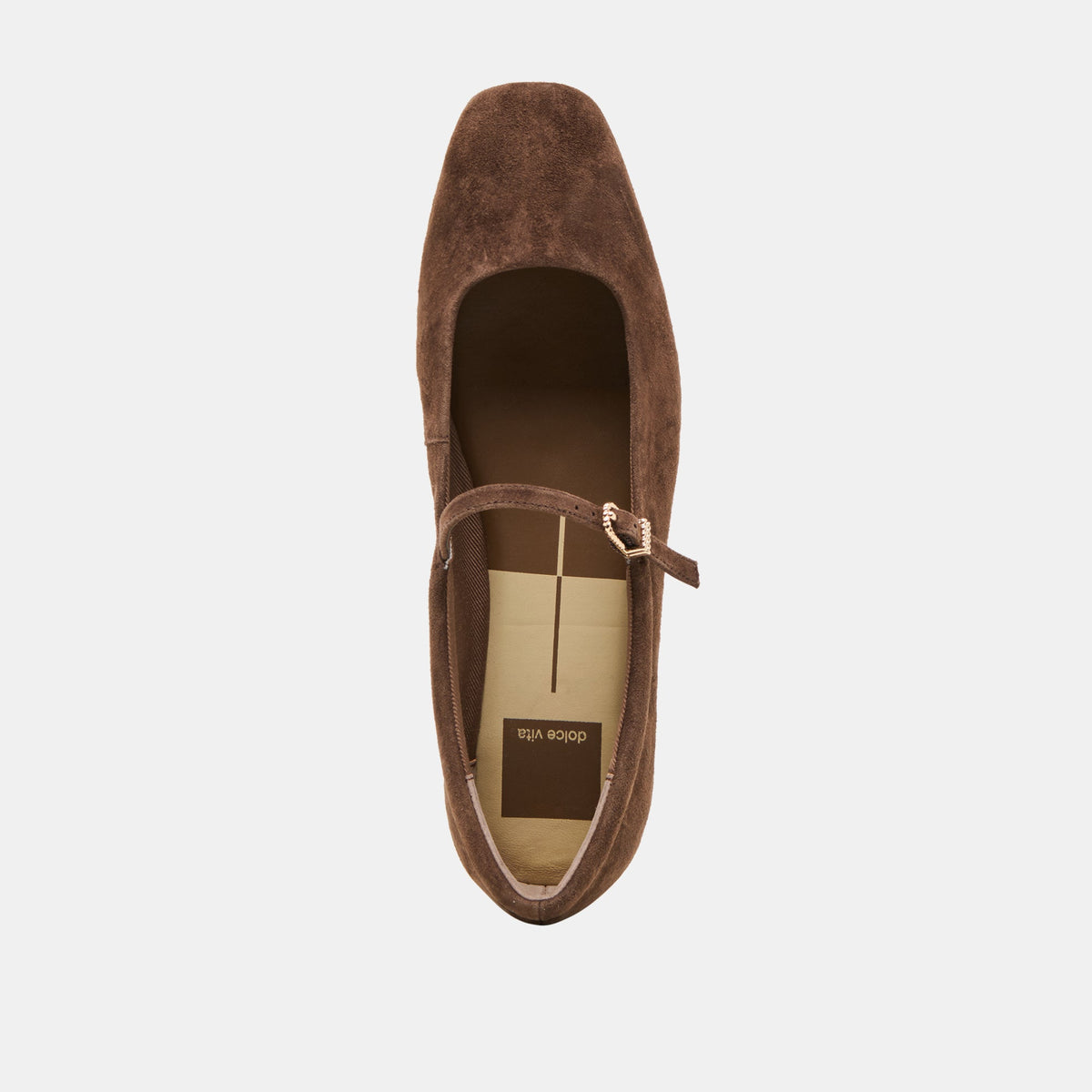 Dolce Vita Reyes Dk Brown Suede Ballet Flats