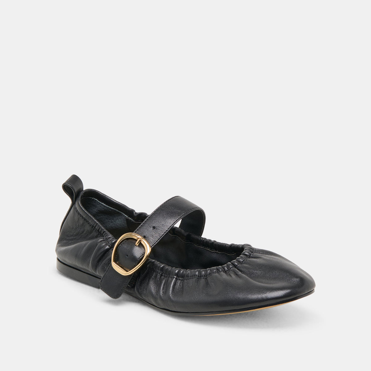 Dolce Vita Caely Black Leather Ballet Flats