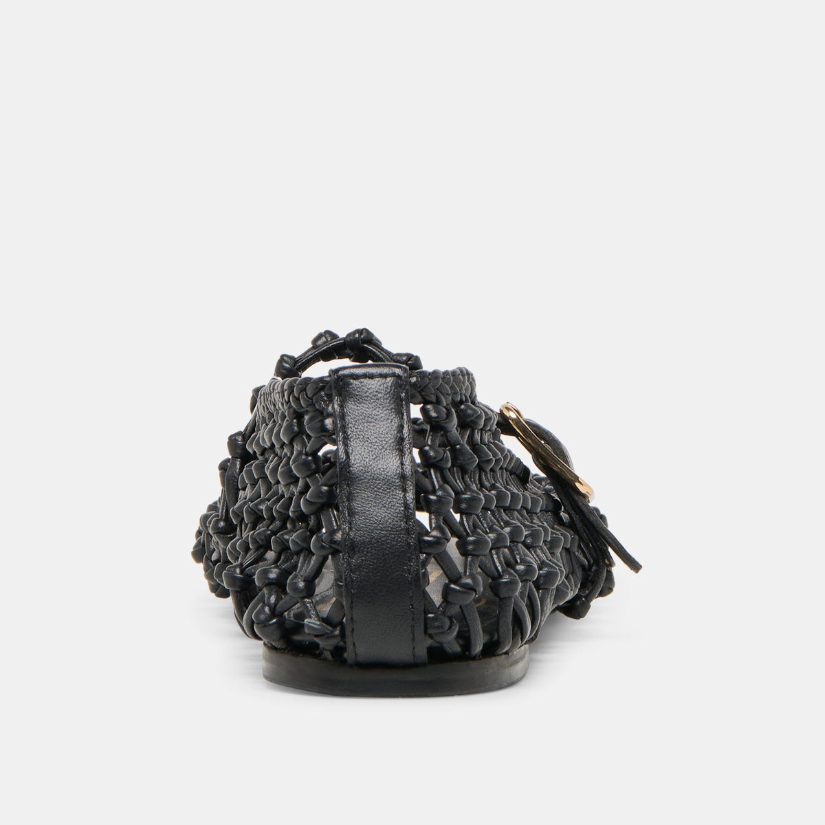 Dolce Vita Clair Black Woven Leather Ballet Flats