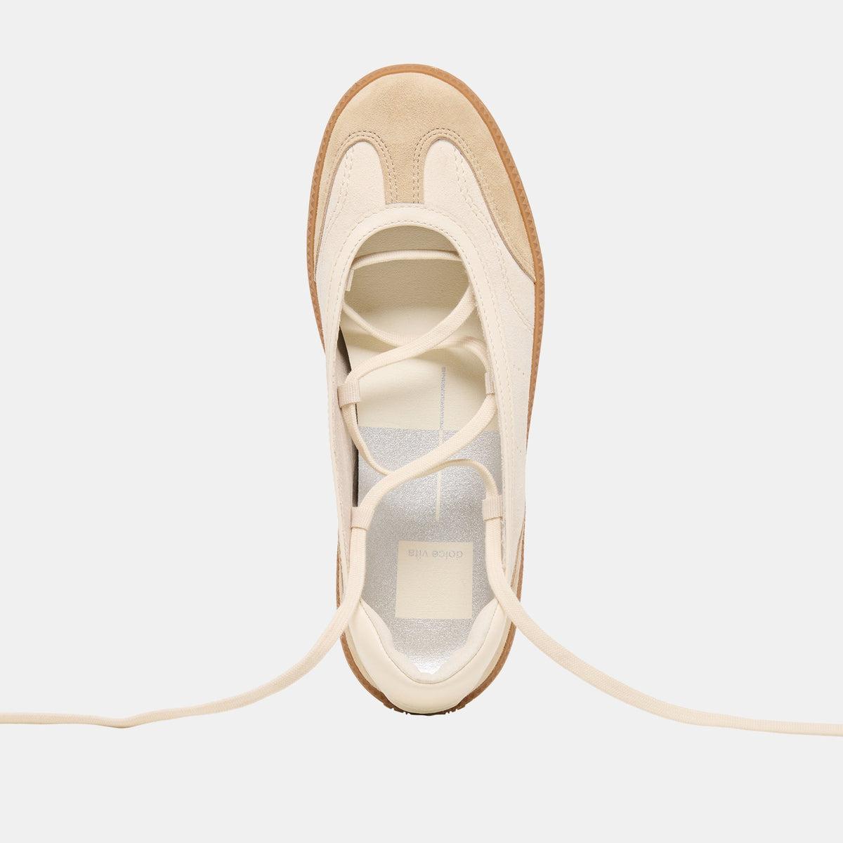 Dolce Vita Nyomie Ivory Multi Leather Sneakers