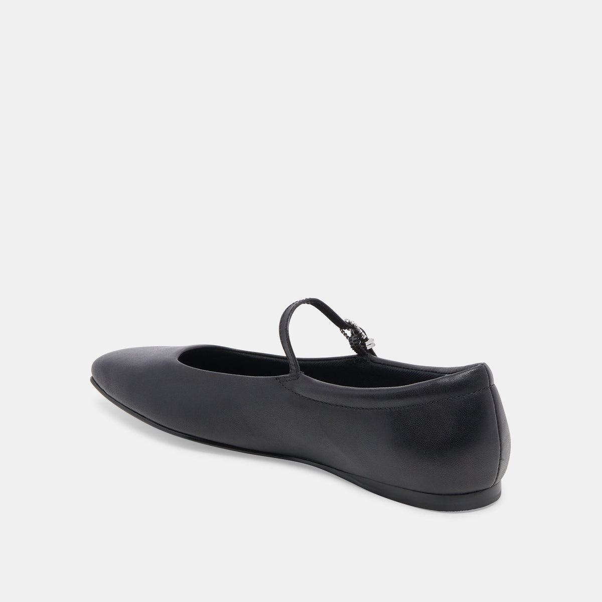 Dolce Vita Reyes Black Leather Ballet Flats