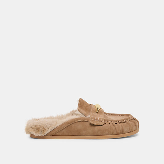 Dolce Vita Jodero Plush Mushroom Suede Flats